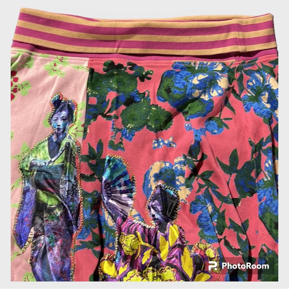 VINTAGE DESIGUAL EMBROIDERED SKIRT - Picture 6 of 14